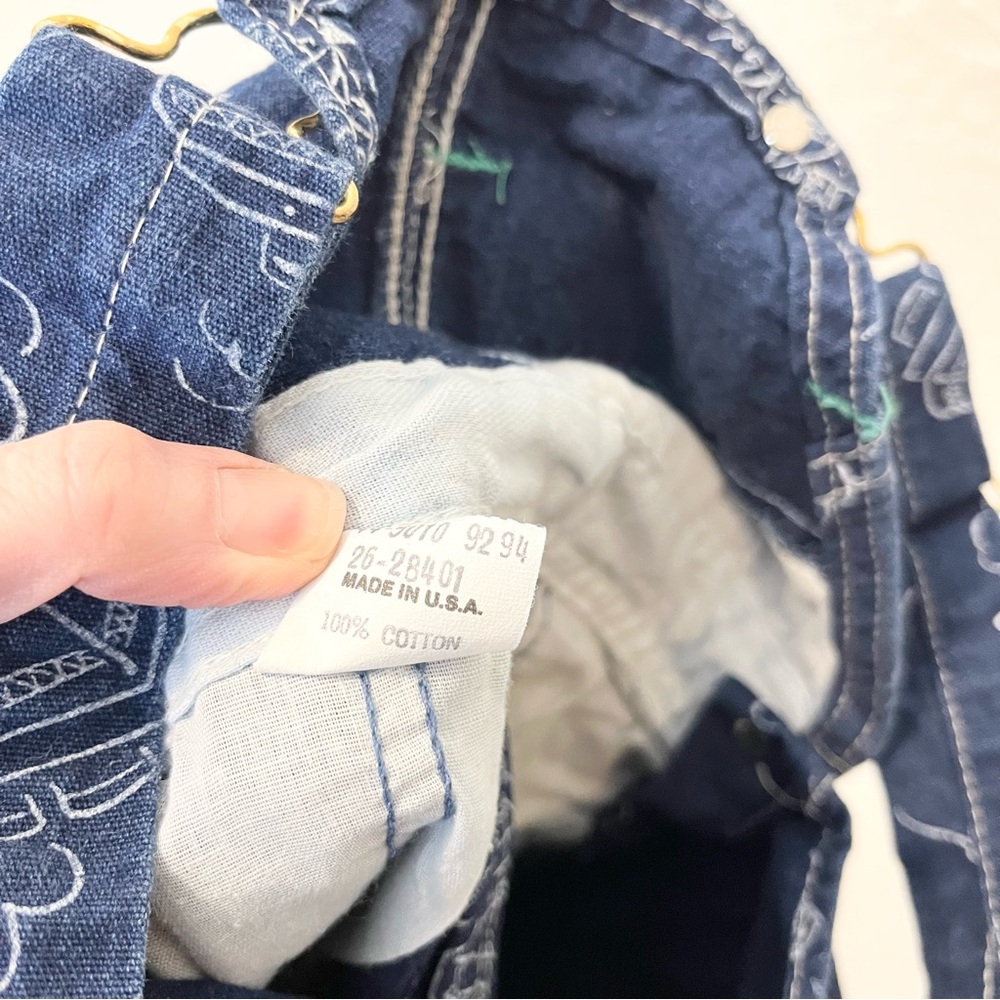 Vintage OshKosh B'gosh Overalls Denim Blue Boats 6 Toddler - Picture 9 of 11
